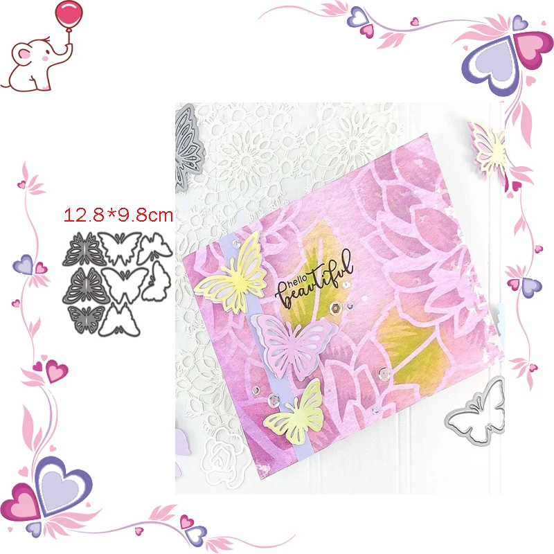 Metal cutting die scrapbook steel technology a group of butterflies flying precision cutting die hand embossing die DIY die
Metal cutting die scrapbook steel technology a group of butterflies flying precision cutting die hand embossing die DIY die
