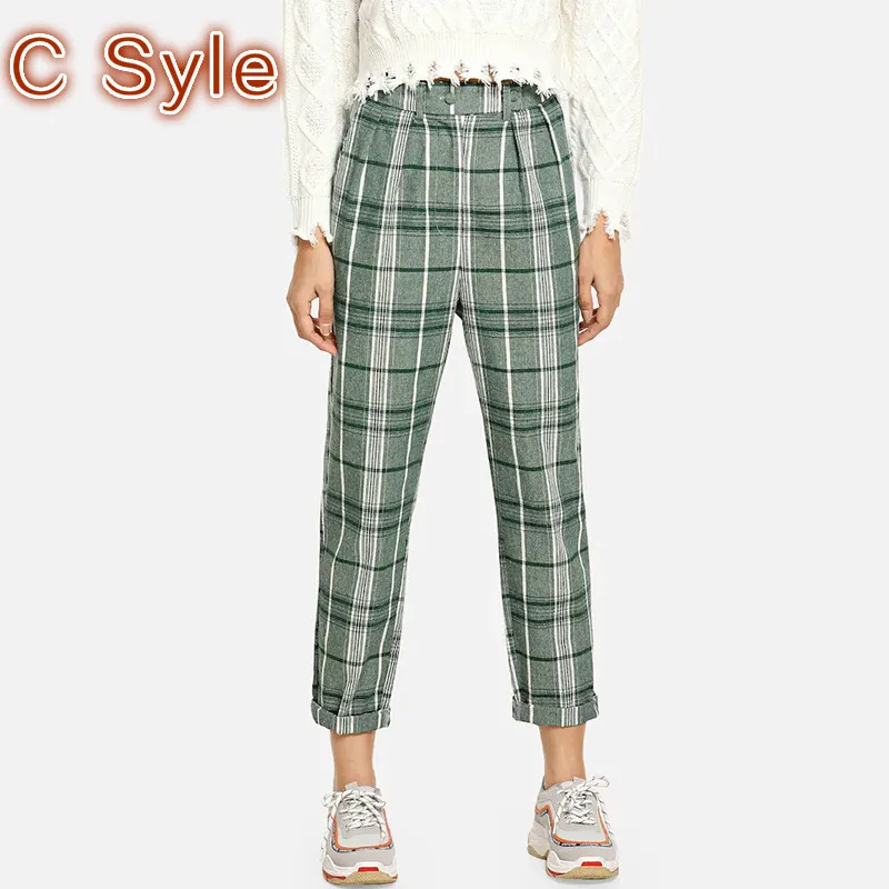 HStar Women Spring Plaid Pants High Waist Female Loose Long Sports Pants Casual Retro Lady Fashion Harem Pants women
HStar Women Spring Plaid Pants High Waist Female Loose Long Sports Pants Casual Retro Lady Fashion Harem Pants women
