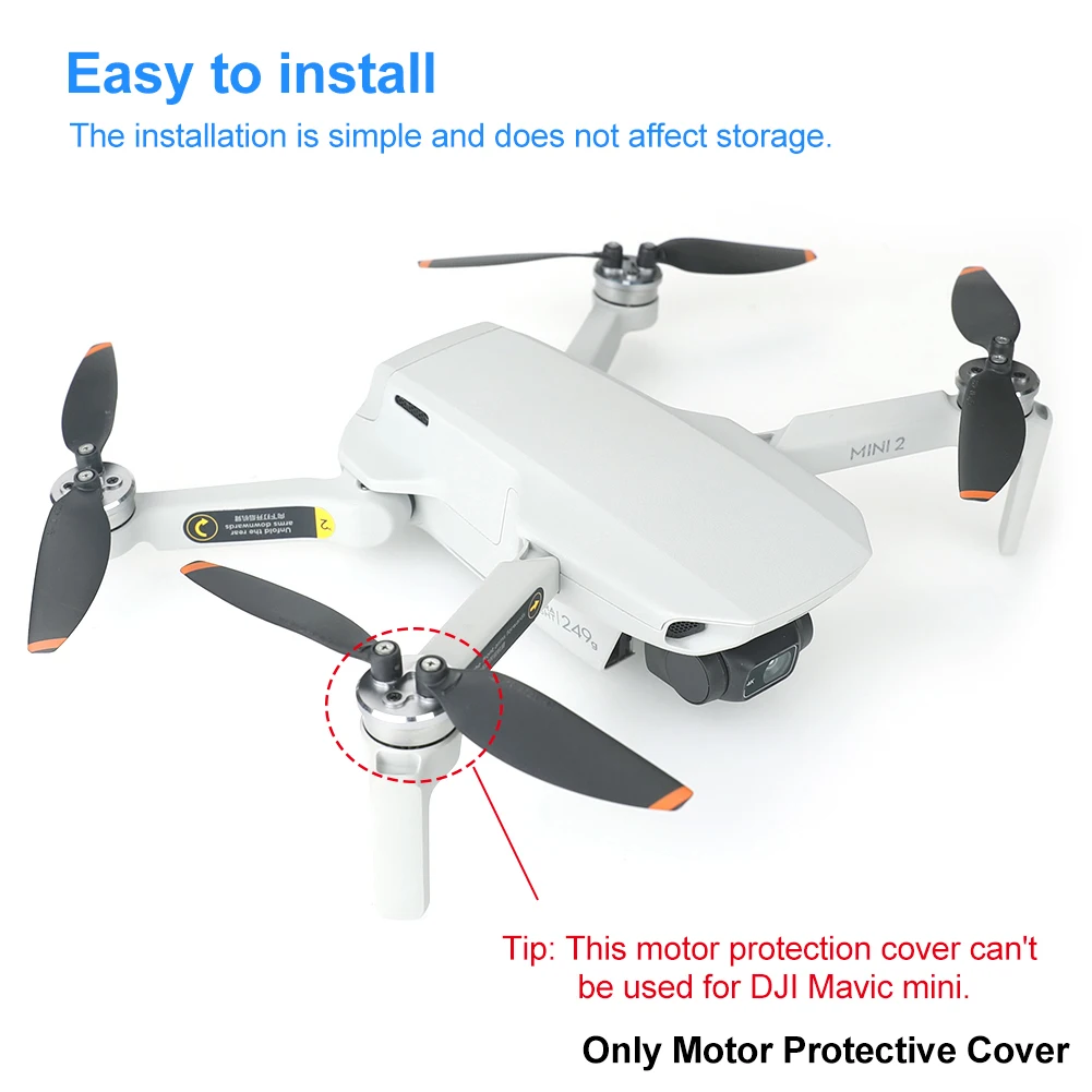 4pcs Lightweight Motor Protective Cover Drone Accessories Multifunction Silver For DJI Mavic Mini 2 Aluminum Alloy Easy Install 
4pcs Lightweight Motor Protective Cover Drone Accessories Multifunction Silver For DJI Mavic Mini 2 Aluminum Alloy Easy Install