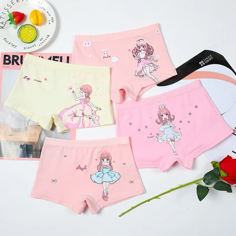 4Pcs/Set Girls Panties Cotton Soft Pretty Cartoon Child Kids Underwear for Girls Boxer Girl Panties Breathable Quality
4Pcs/Set Girls Panties Cotton Soft Pretty Cartoon Child Kids Underwear for Girls Boxer Girl Panties Breathable Quality