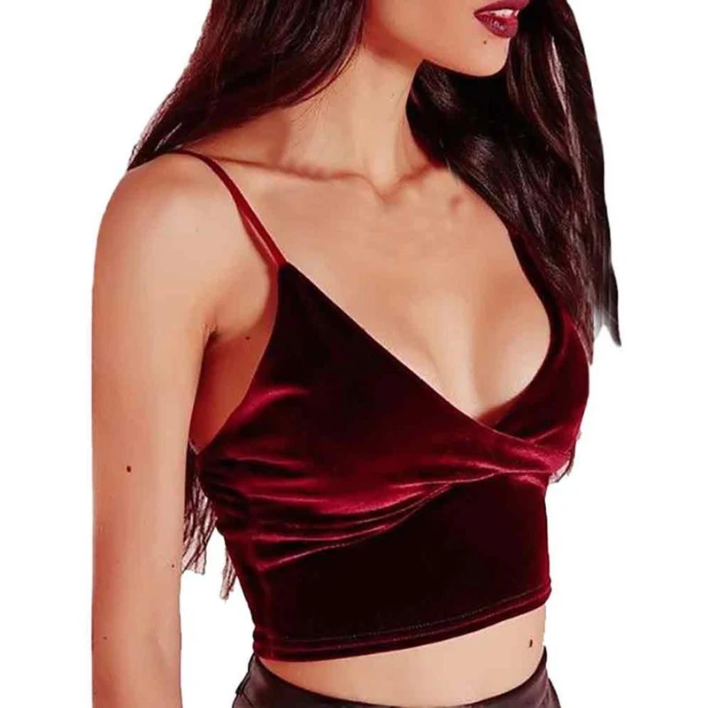Summer Camis Women Sexy Deep V Neck Spaghetti Strap Solid Color Backless Sleeveless Short Crop Tops Fashion Camis
Summer Camis Women Sexy Deep V Neck Spaghetti Strap Solid Color Backless Sleeveless Short Crop Tops Fashion Camis