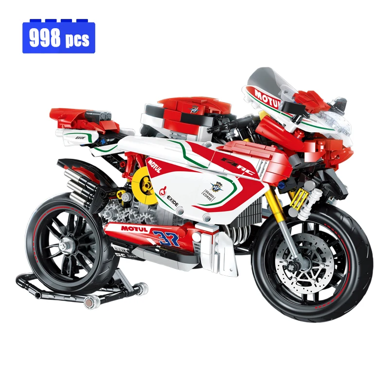 MOC High Tech City Motorcycle Building Blocks Model Assembling Technical Racing Car Bricks Children's Toys Birthday Gift Set
MOC High Tech City Motorcycle Building Blocks Model Assembling Technical Racing Car Bricks Children's Toys Birthday Gift Set