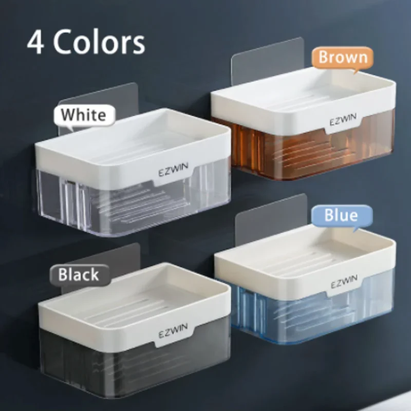 2021 Creative Wall-mounted Soap Dish Double Drain Soap Shelf Perforation-free Bathroom Magnetic Soap Dish Bathroom Accessories
2021 Creative Wall-mounted Soap Dish Double Drain Soap Shelf Perforation-free Bathroom Magnetic Soap Dish Bathroom Accessories