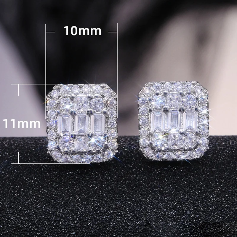 All-match Shiny Crystal Zircon Female Trendy Earring Jewelery New Fashion Square Shape Women Stud Earrings
All-match Shiny Crystal Zircon Female Trendy Earring Jewelery New Fashion Square Shape Women Stud Earrings
