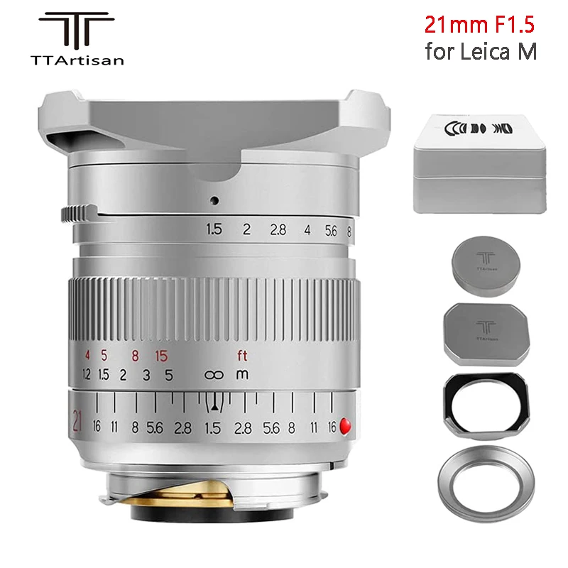 TTArtisan 21mm F1.5 Full-frame Lens Silver for Leica M-Mount Cameras for Leica M-M M240 M3 M6 M7 M8 M9 M9P M10
TTArtisan 21mm F1.5 Full-frame Lens Silver for Leica M-Mount Cameras for Leica M-M M240 M3 M6 M7 M8 M9 M9P M10