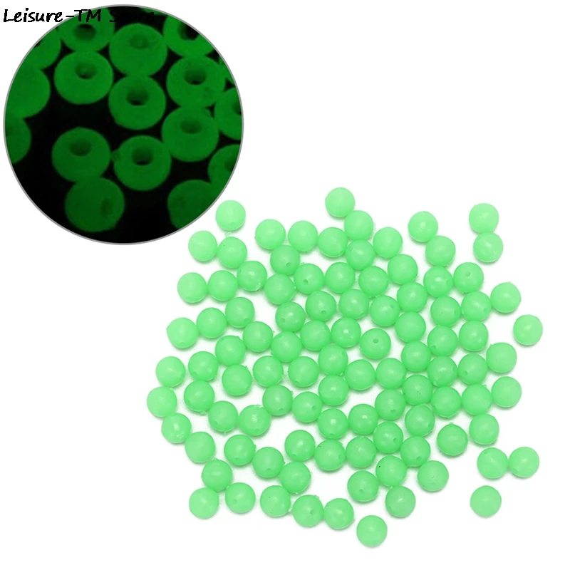 New 100Pcs/lot Glow In Dark 5mm Round Luminous Rig Fishing Beads Lures Float Fishing Tackle Accessories 
New 100Pcs/lot Glow In Dark 5mm Round Luminous Rig Fishing Beads Lures Float Fishing Tackle Accessories