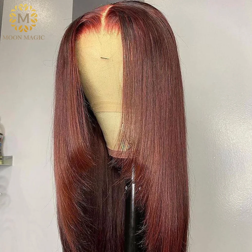13x4 Lace Frontal Wig Red Brazilian Hair Colored Human Hair Wigs Women's Layered Brown Lace Front Wig Natural Hair Pre Plucked
13x4 Lace Frontal Wig Red Brazilian Hair Colored Human Hair Wigs Women's Layered Brown Lace Front Wig Natural Hair Pre Plucked