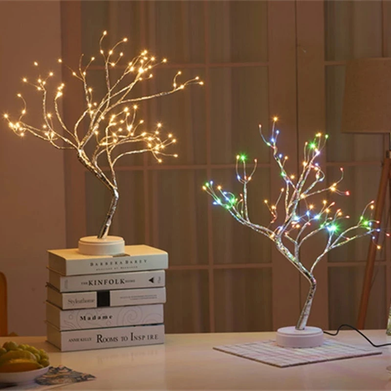 Mini Christmas Tree Copper Wire LED Night Lights Christmas Decorations for Home Room Navidad Decor New Year Gifts Battery/USB
Mini Christmas Tree Copper Wire LED Night Lights Christmas Decorations for Home Room Navidad Decor New Year Gifts Battery/USB