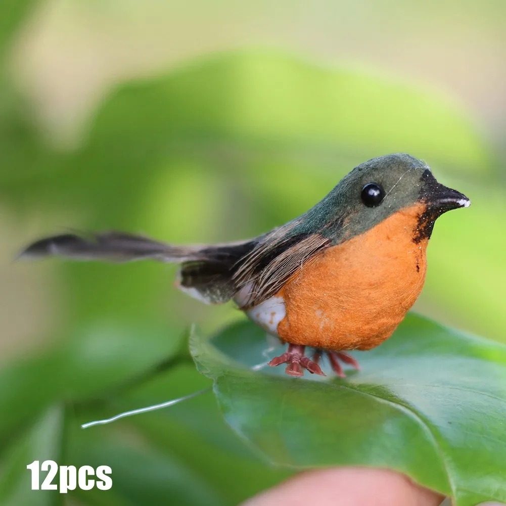 12PC Robin Bird Christmas Tree Decor Craft Artificial Feather Christmas Tree Merry Christmas Ornaments Home Garden Wedding Decor
12PC Robin Bird Christmas Tree Decor Craft Artificial Feather Christmas Tree Merry Christmas Ornaments Home Garden Wedding Decor