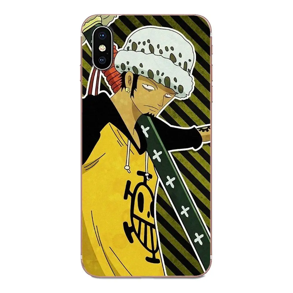 Чехол из ТПУ для Apple iPhone 11 Pro X XS Max XR 4 4S 5 5C 5S SE SE2 6 6S 7 8 Plus обложки с логотипом Trafalgar Law |