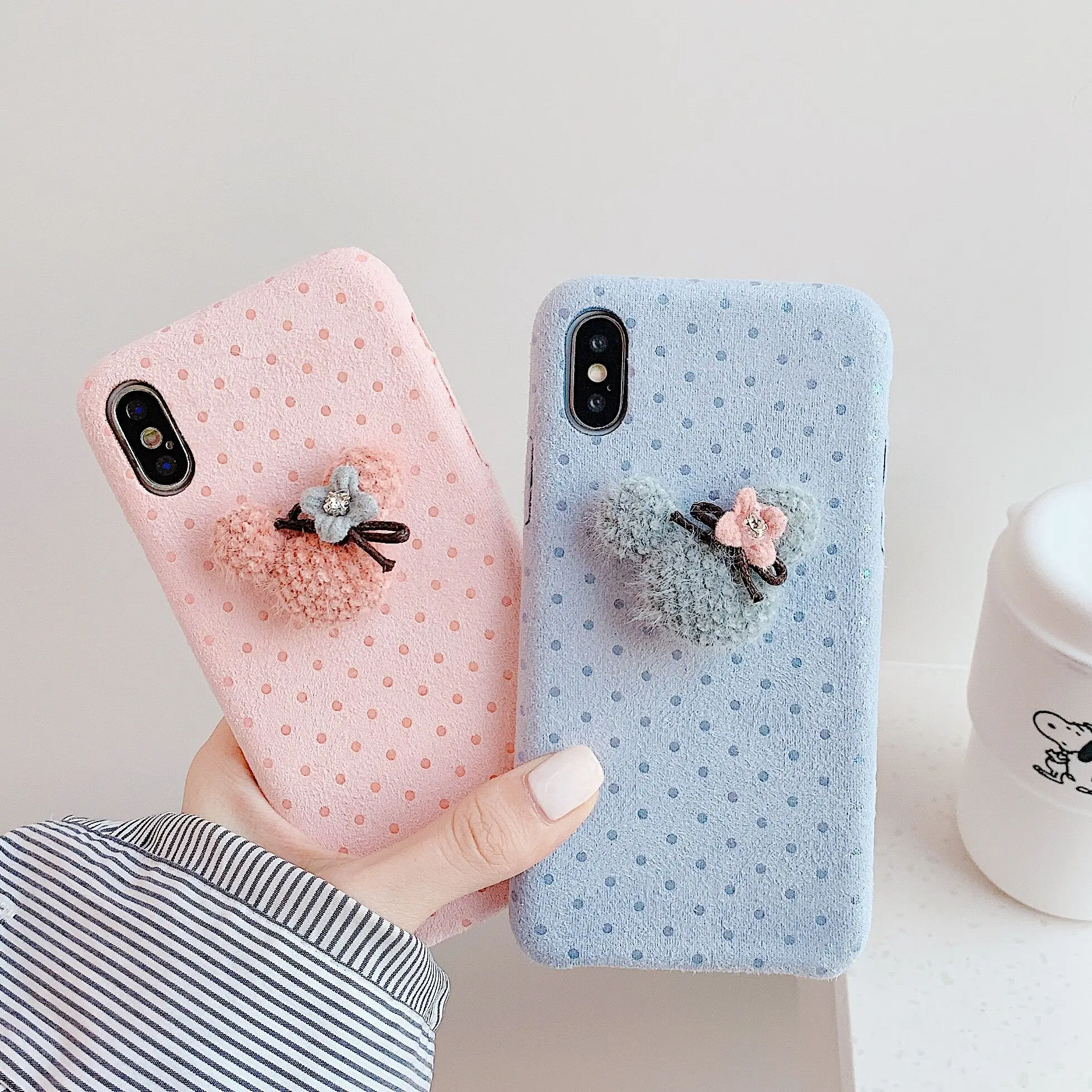 FW19 Бархатная ткань мультфильм Микки чехол плюшевый для iphone 11 Pro XR XS Max 3d милый в