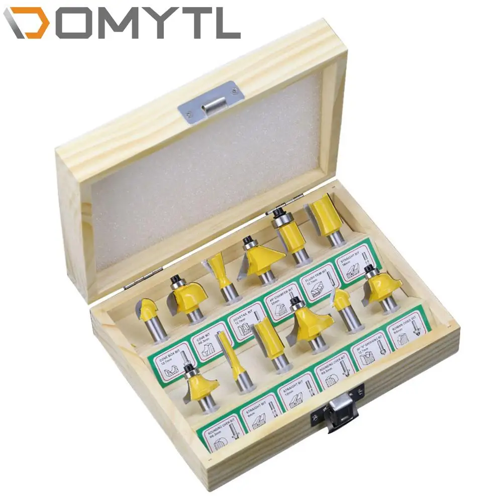 Set Carpentry Milling Cutter 12Pc Yellow Woodworking Engraving Machine/Electric Router/Trimmer Cutter Head Set Cutter
Set Carpentry Milling Cutter 12Pc Yellow Woodworking Engraving Machine/Electric Router/Trimmer Cutter Head Set Cutter