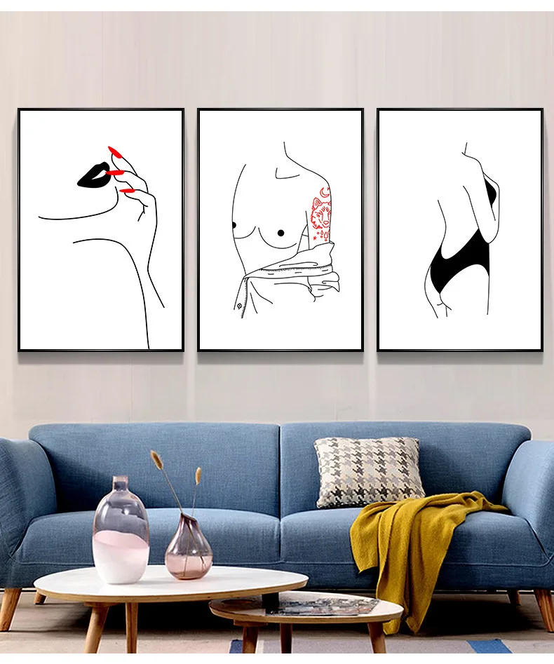 Abstract Character Girl Female Posture Body Art Lip Nail High Heels Living Room Bedroom Home Printing canvas Painting Decoration
Abstract Character Girl Female Posture Body Art Lip Nail High Heels Living Room Bedroom Home Printing canvas Painting Decoration
