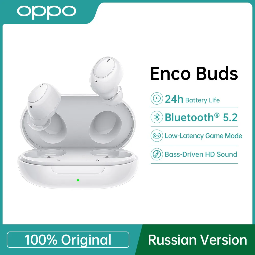 OPPO Enco Buds W12 Low Latency Earphone TWS Bluetooth 5.2 IP54 Waterproof EarBuds Noise Reduction Sport Headsets For Smartphones
OPPO Enco Buds W12 Low Latency Earphone TWS Bluetooth 5.2 IP54 Waterproof EarBuds Noise Reduction Sport Headsets For Smartphones