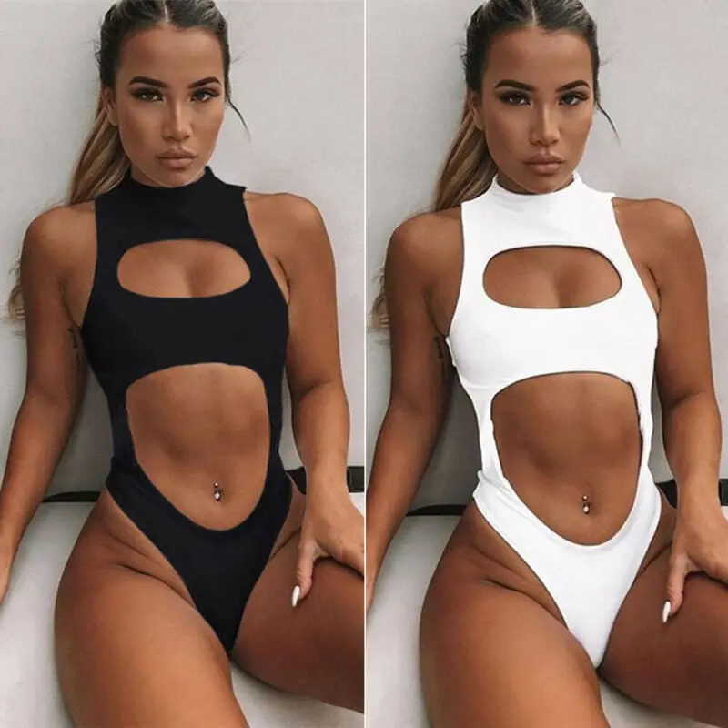 Solid One Piece Women Sexy Swimsuit Bandage Bikini Hollow Out Swimwear Bathing Suit Swimming Suit 
Solid One Piece Women Sexy Swimsuit Bandage Bikini Hollow Out Swimwear Bathing Suit Swimming Suit