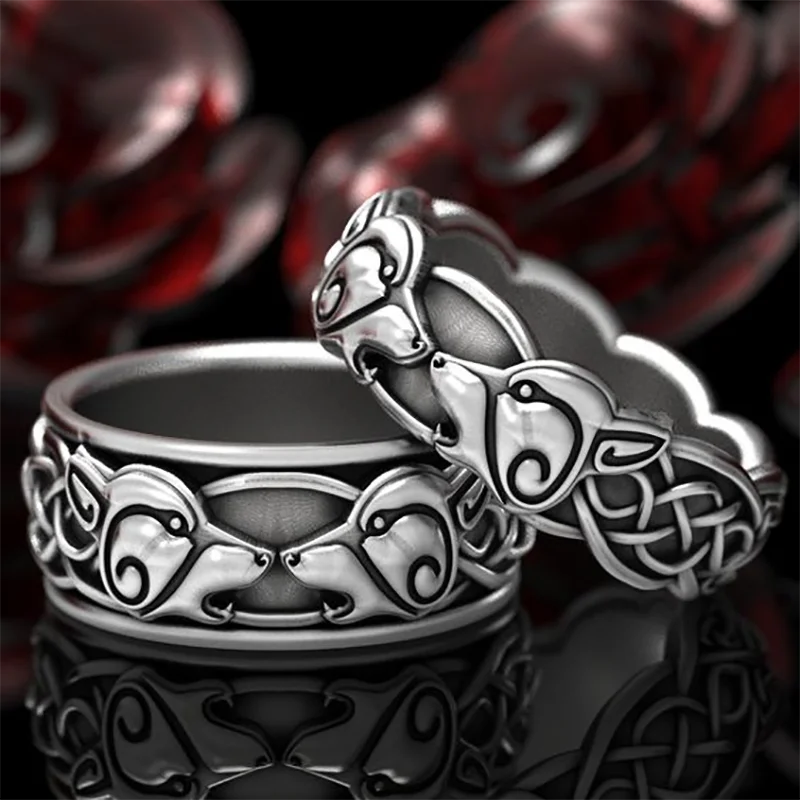 Punkboy Unique Men's Ring Vintage Style Silver Plated Color Winding Animal Ring for Male Party Jewelry Accessories Size 6-13
Punkboy Unique Men's Ring Vintage Style Silver Plated Color Winding Animal Ring for Male Party Jewelry Accessories Size 6-13