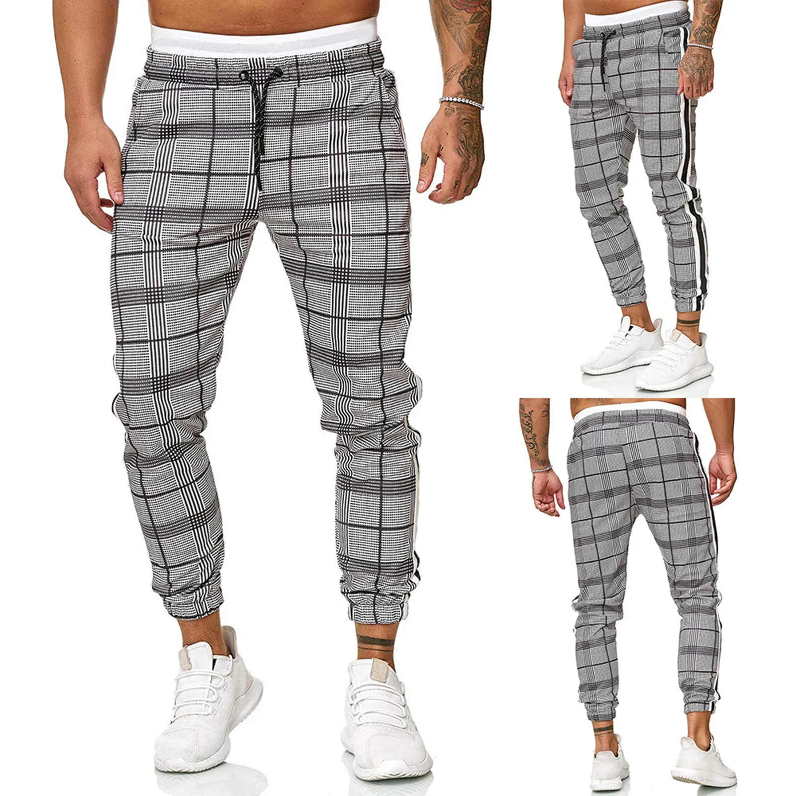 men clothing Men's Long Casual Sport Pants Slim Fit Plaid Trousers Running Joggers Sweatpants pantalones hombre ropa hombre
men clothing Men's Long Casual Sport Pants Slim Fit Plaid Trousers Running Joggers Sweatpants pantalones hombre ropa hombre