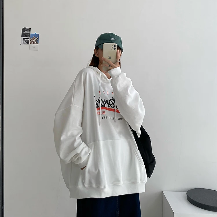 XZ1960 new autumn and winter Korean version of the new loose and thin hooded pullover Sweatshirts
XZ1960 new autumn and winter Korean version of the new loose and thin hooded pullover Sweatshirts