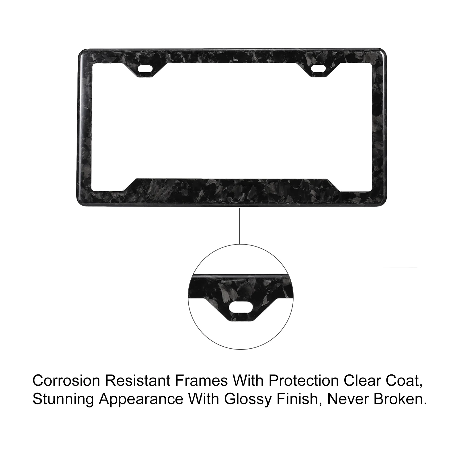 Car Goods 100% Carbon Fiber License Plate Frame Waterproof Black Carbon Fiber Pattern for Auto Vehicle Truck Van
Car Goods 100% Carbon Fiber License Plate Frame Waterproof Black Carbon Fiber Pattern for Auto Vehicle Truck Van