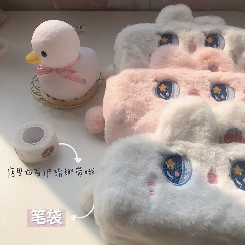Cartoon Rabbit Pencil Case Student Stationery Storage Bag Portable Flannel Makeup Pouch Lovely Soft Plush Clutch
Cartoon Rabbit Pencil Case Student Stationery Storage Bag Portable Flannel Makeup Pouch Lovely Soft Plush Clutch
