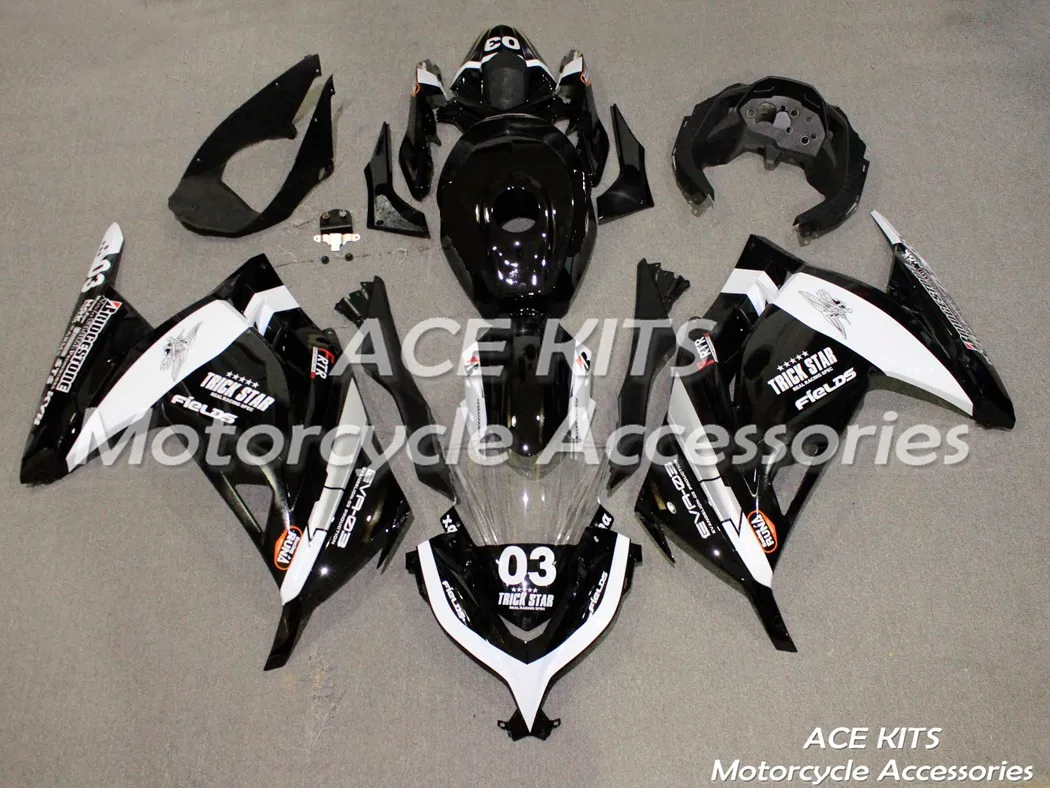 Новинка обтекатели ABS для мотоциклов Kawasaki Ninja300 EX300 2013-2017 13 14 15 16 17 кузов черный белый впрыск № 0024
Новинка обтекатели ABS для мотоциклов Kawasaki Ninja300 EX300 2013-2017 13 14 15 16 17 кузов черный белый впрыск № 0024