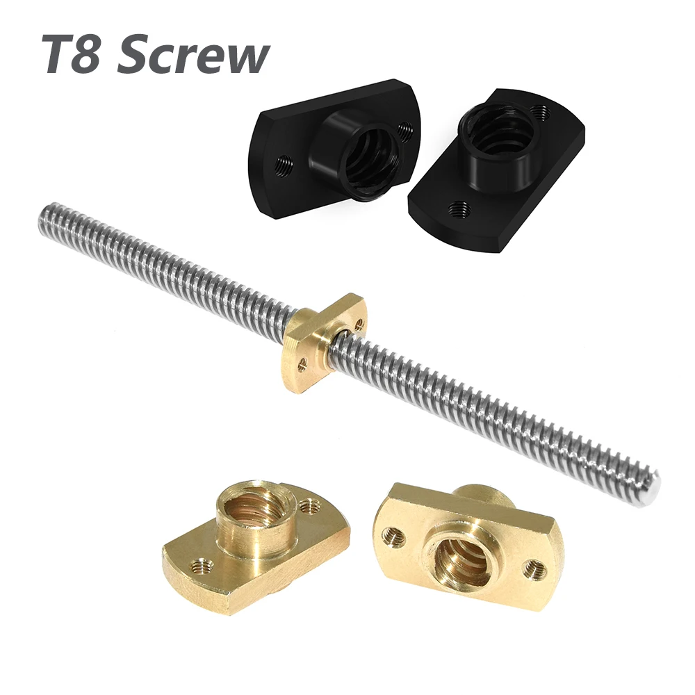 3D Printer T8 Screw Milling POM Nut Brass T8x8mm Lead 8mm for Upgrade Ender 3 CR-10 Lead Screw 3D printer T8 Lead Screw POM Nut
3D Printer T8 Screw Milling POM Nut Brass T8x8mm Lead 8mm for Upgrade Ender 3 CR-10 Lead Screw 3D printer T8 Lead Screw POM Nut