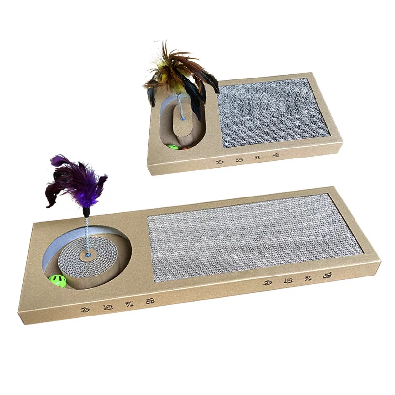 Cat Toy Training Amusement Plate Wtih Catnip Corrugated Paper Cat Scratcher Board Toys with Feather Interactive Cat Supplies
Cat Toy Training Amusement Plate Wtih Catnip Corrugated Paper Cat Scratcher Board Toys with Feather Interactive Cat Supplies