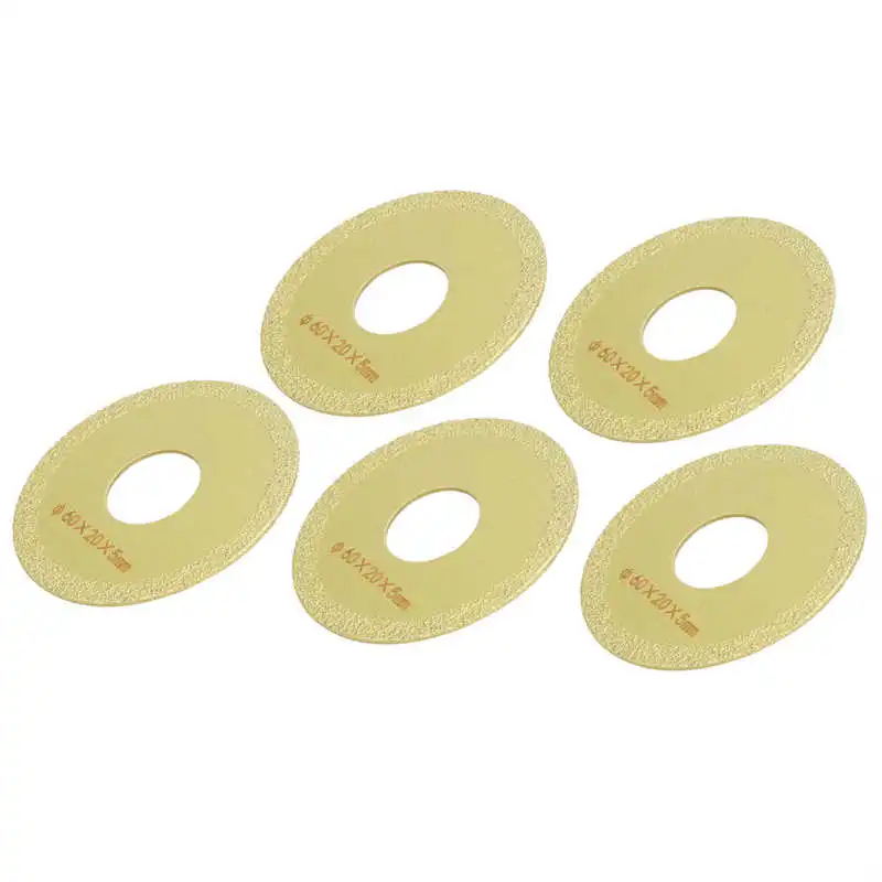 

5 шт. алмазный отрезной диск пилы золото спекания для Мрамор быстрая алмазный пильный диск, алмазные диски 60x20x5 мм режущие инструменты