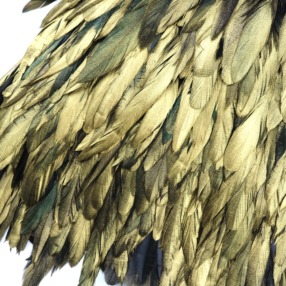 Natural Gold Rooster Feather Trim Length 15-20cm/ 6-8" Feathers for DIY Wedding Dress/Skirt Sewing Accessories Ribbon Wholesale
Natural Gold Rooster Feather Trim Length 15-20cm/ 6-8" Feathers for DIY Wedding Dress/Skirt Sewing Accessories Ribbon Wholesale