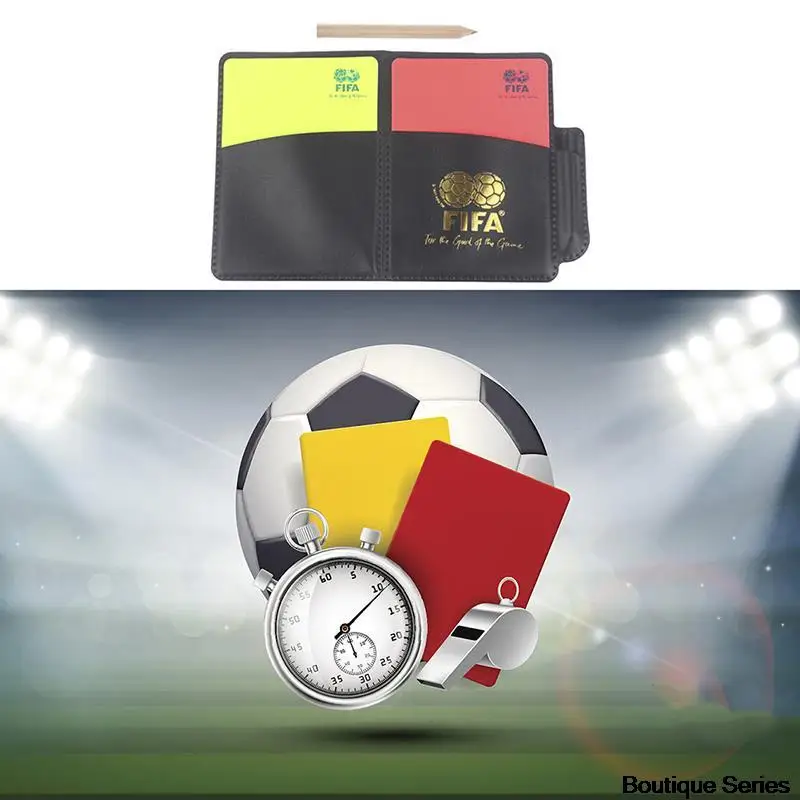 

1 шт. Спортивный Футбольный рефери-кошелек, блокнот с красной картой и желтой картой