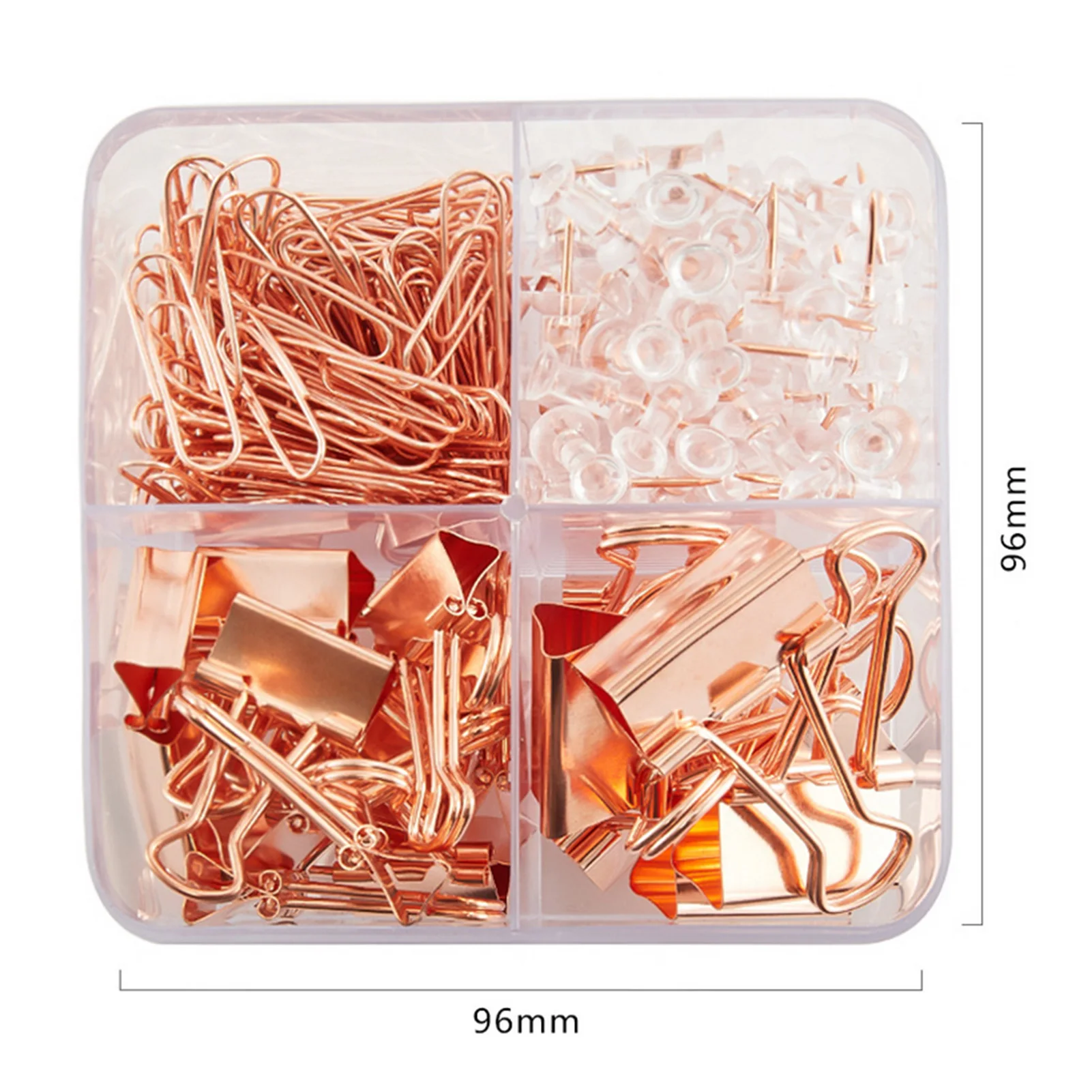 Boxed Rose Gold Metal Binders Paperclips Paperclips Set School Office Supplies 
Boxed Rose Gold Metal Binders Paperclips Paperclips Set School Office Supplies