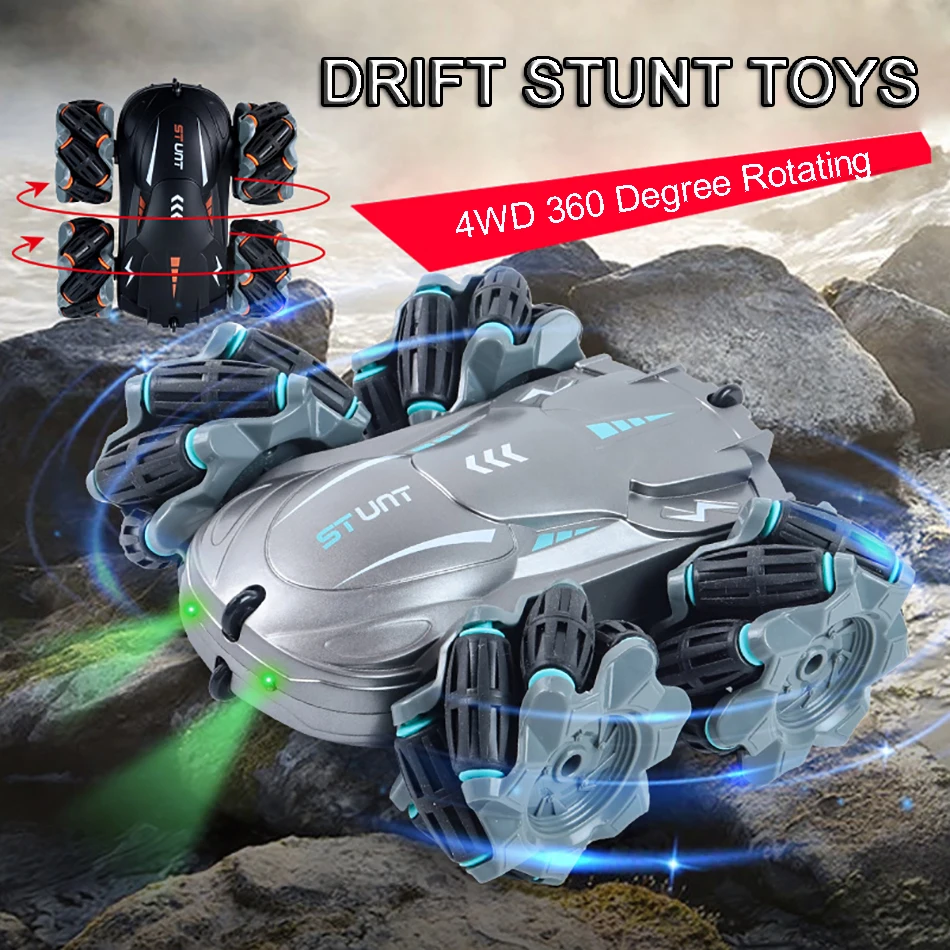 Игрушечный автомобиль 4WD на радиоуправлении, 2,4 ГГц, дрифт, трюки, вращение на 360 градусов, пульт дистанционного управления, подъем по бездоро...
Игрушечный автомобиль 4WD на радиоуправлении, 2,4 ГГц, дрифт, трюки, вращение на 360 градусов, пульт дистанционного управления, подъем по бездоро...