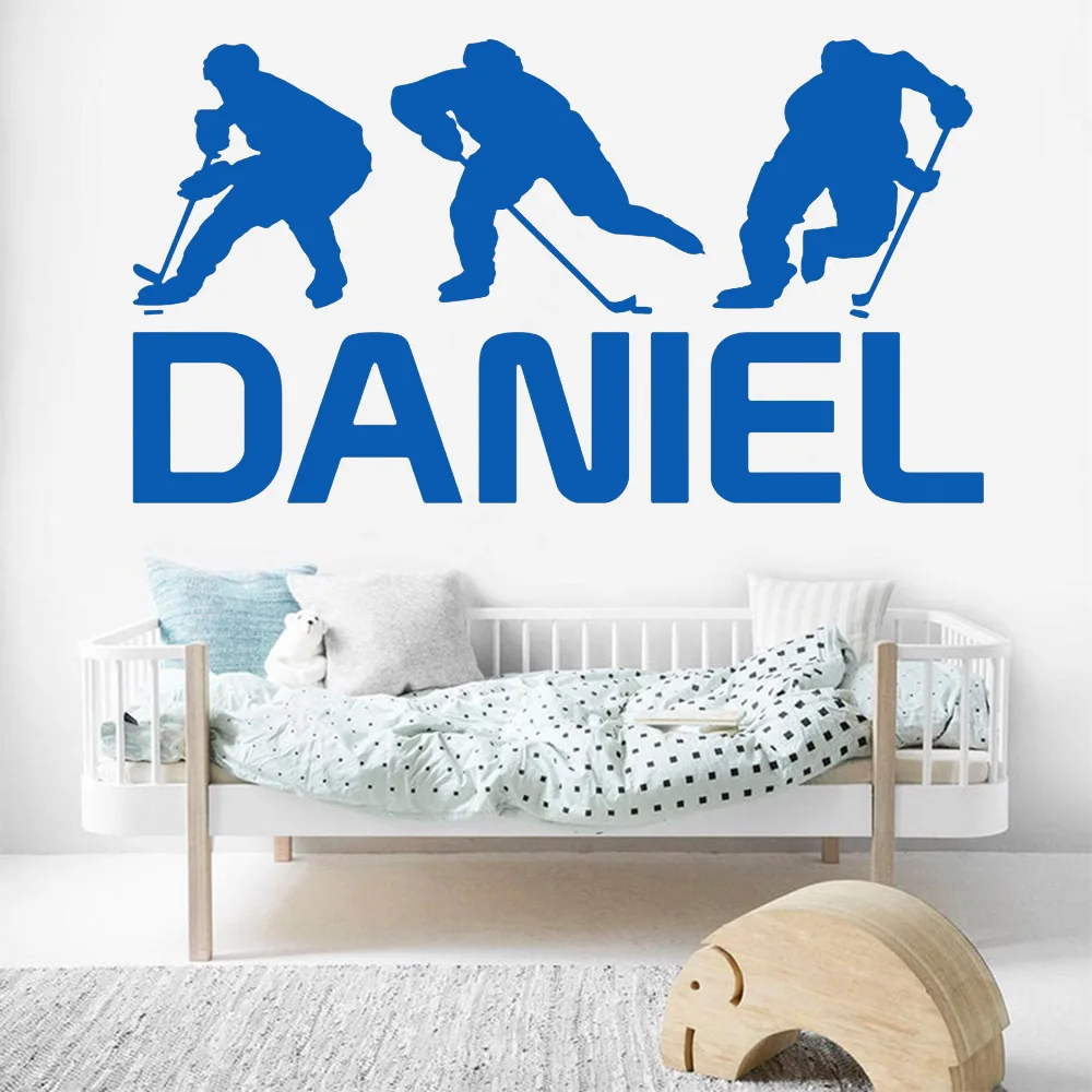 Hockey Wall Stickers Personalized Custom Boys Girls Name Vinyl Decals Home Decor Nursery Children Bedroom Window Door Wall Z826
Hockey Wall Stickers Personalized Custom Boys Girls Name Vinyl Decals Home Decor Nursery Children Bedroom Window Door Wall Z826