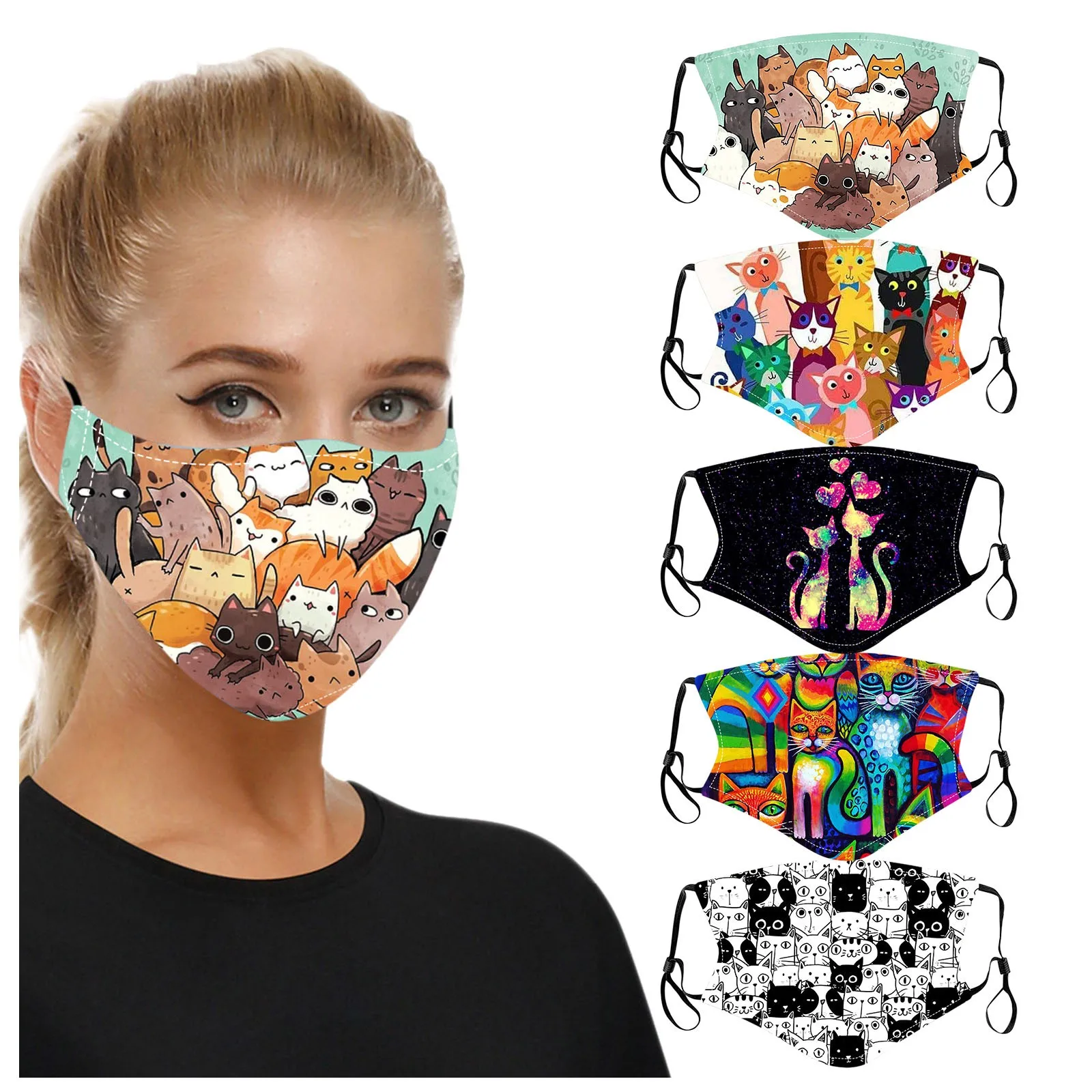 Cloth Mask For Face Women Reusable Lovely Cat Print Washable Mouth Masks Mondkapjes Wasbaar Mouth Caps Mascarilla Tela Masks
Cloth Mask For Face Women Reusable Lovely Cat Print Washable Mouth Masks Mondkapjes Wasbaar Mouth Caps Mascarilla Tela Masks