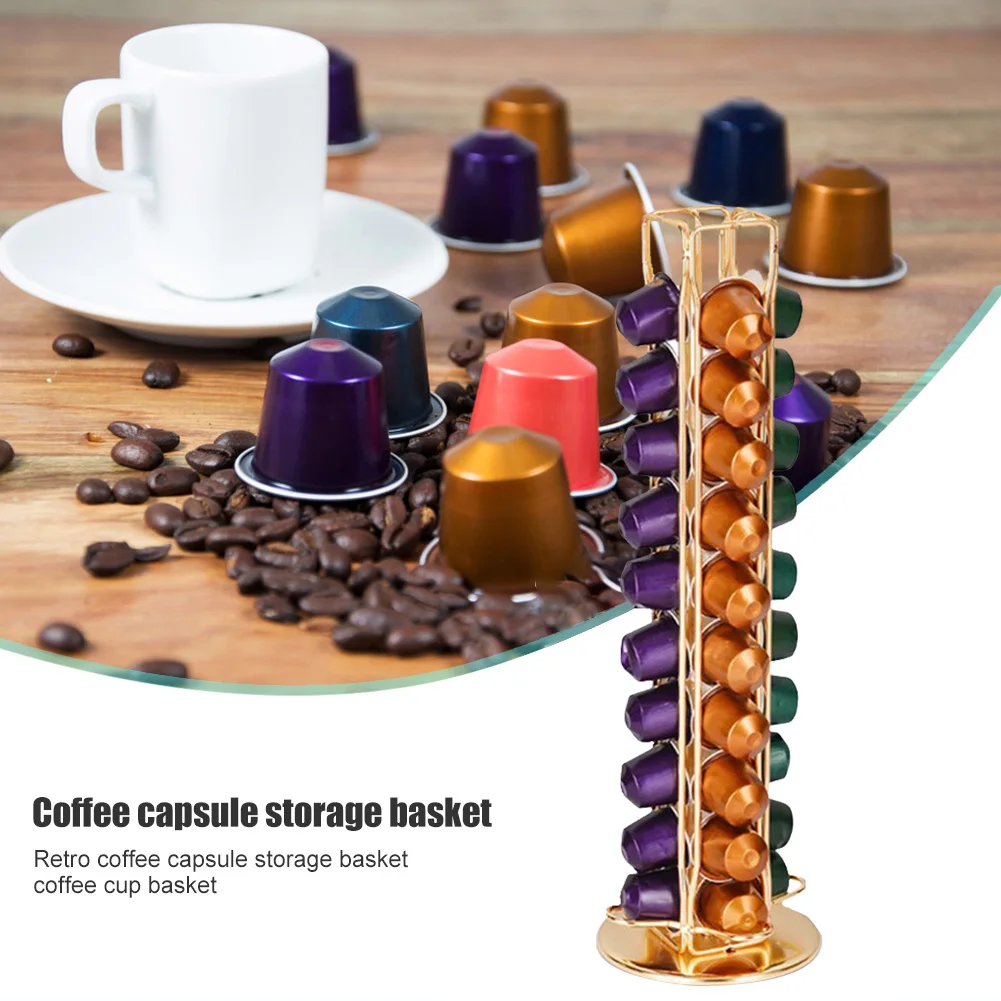 Nespresso Coffee Capsule Pod Holder Rotatable Display Dispensing Tower Stand Home Office Kitchen Storage Organizer Rack
Nespresso Coffee Capsule Pod Holder Rotatable Display Dispensing Tower Stand Home Office Kitchen Storage Organizer Rack