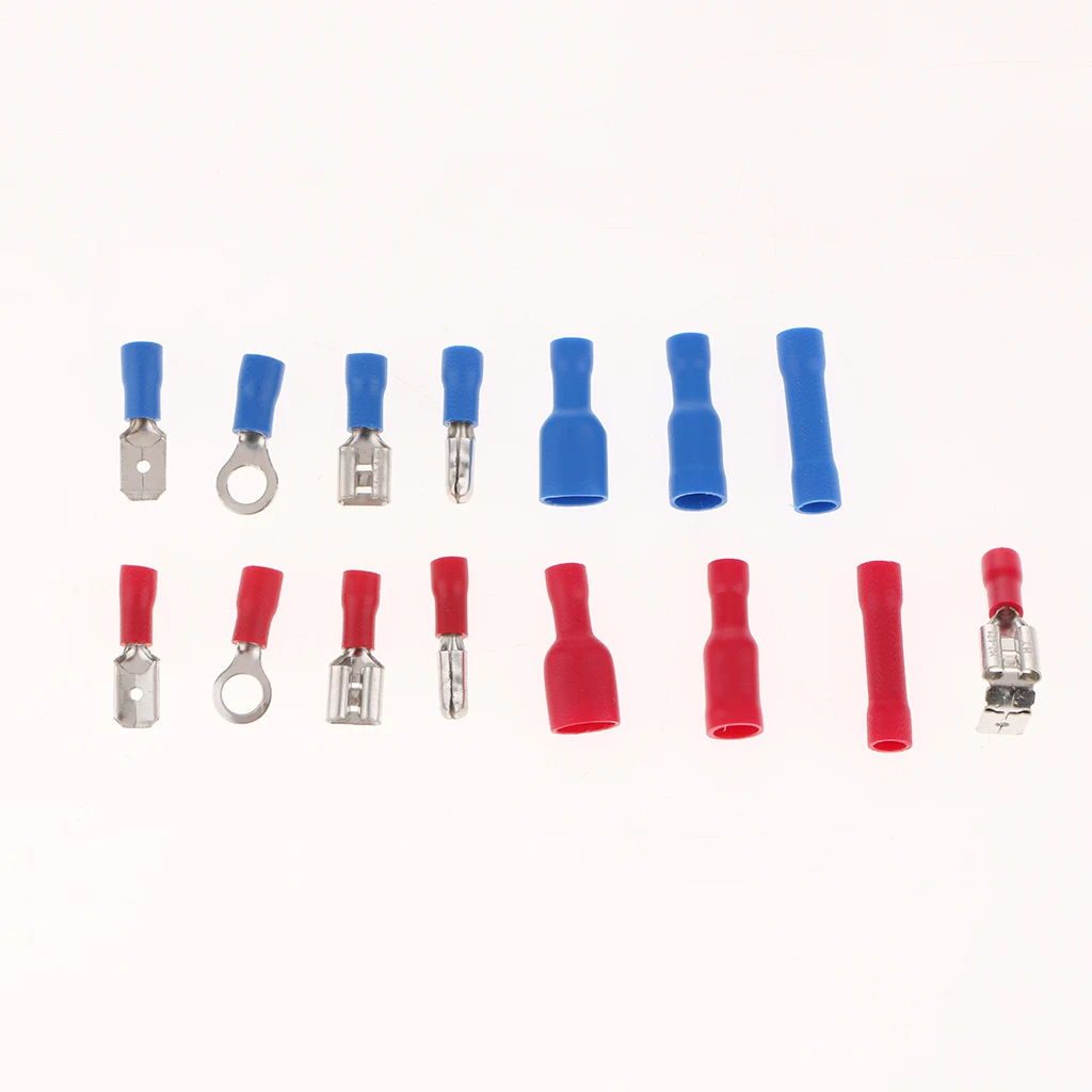 200 Insulated Mixed Quick Disconnect Electrical Automotive Wire Cable Terminals Crimp Heat Shrink Connectors Spade Set
200 Insulated Mixed Quick Disconnect Electrical Automotive Wire Cable Terminals Crimp Heat Shrink Connectors Spade Set