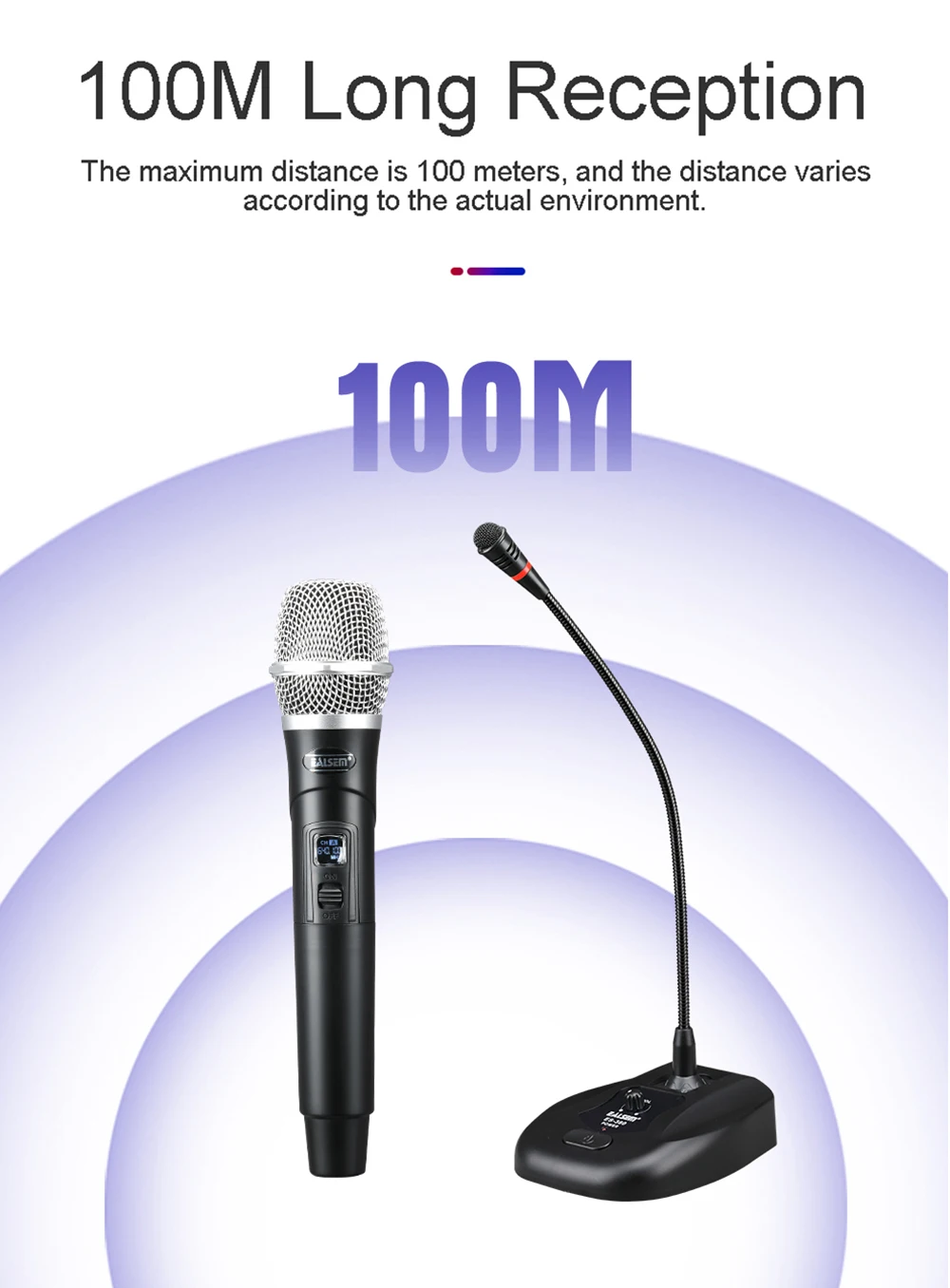 FELYBY ES-380 Portable Wireless Conference Karaoke Condenser 4 Kinds of Different Microphone for Computer/PC with Transmitter
FELYBY ES-380 Portable Wireless Conference Karaoke Condenser 4 Kinds of Different Microphone for Computer/PC with Transmitter