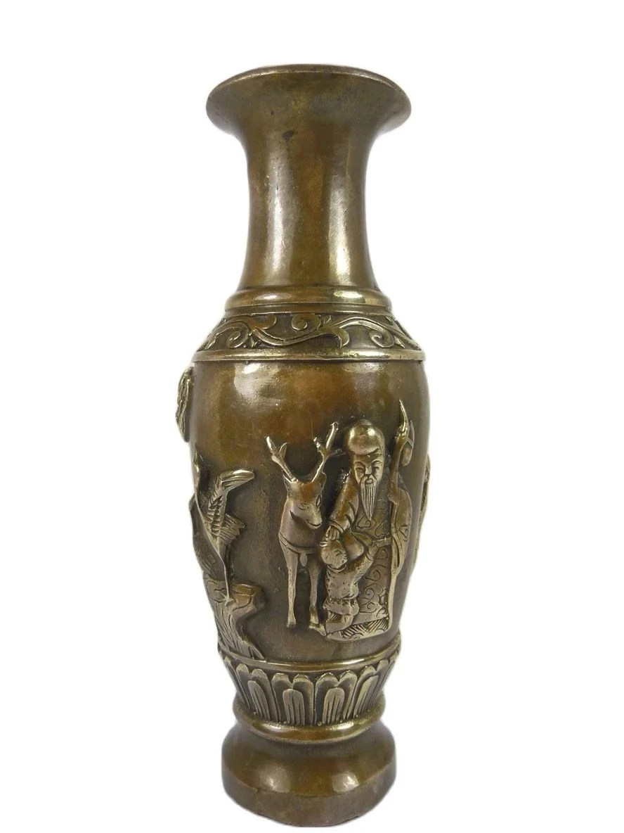 MOEHOMES home decorations metal handicraft+Chinese Vintage Brass collectable old handwork china superb copper carved elder vase
MOEHOMES home decorations metal handicraft+Chinese Vintage Brass collectable old handwork china superb copper carved elder vase
