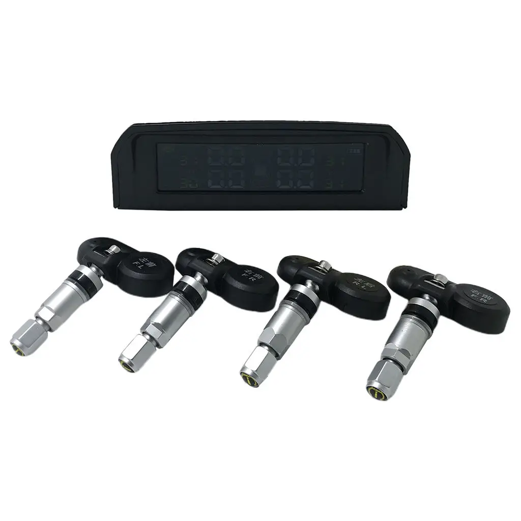 Car LED Display TPMS Tire Pressure Monitoring System with 4 Internal Sensors solar + USB Charging
Car LED Display TPMS Tire Pressure Monitoring System with 4 Internal Sensors solar + USB Charging