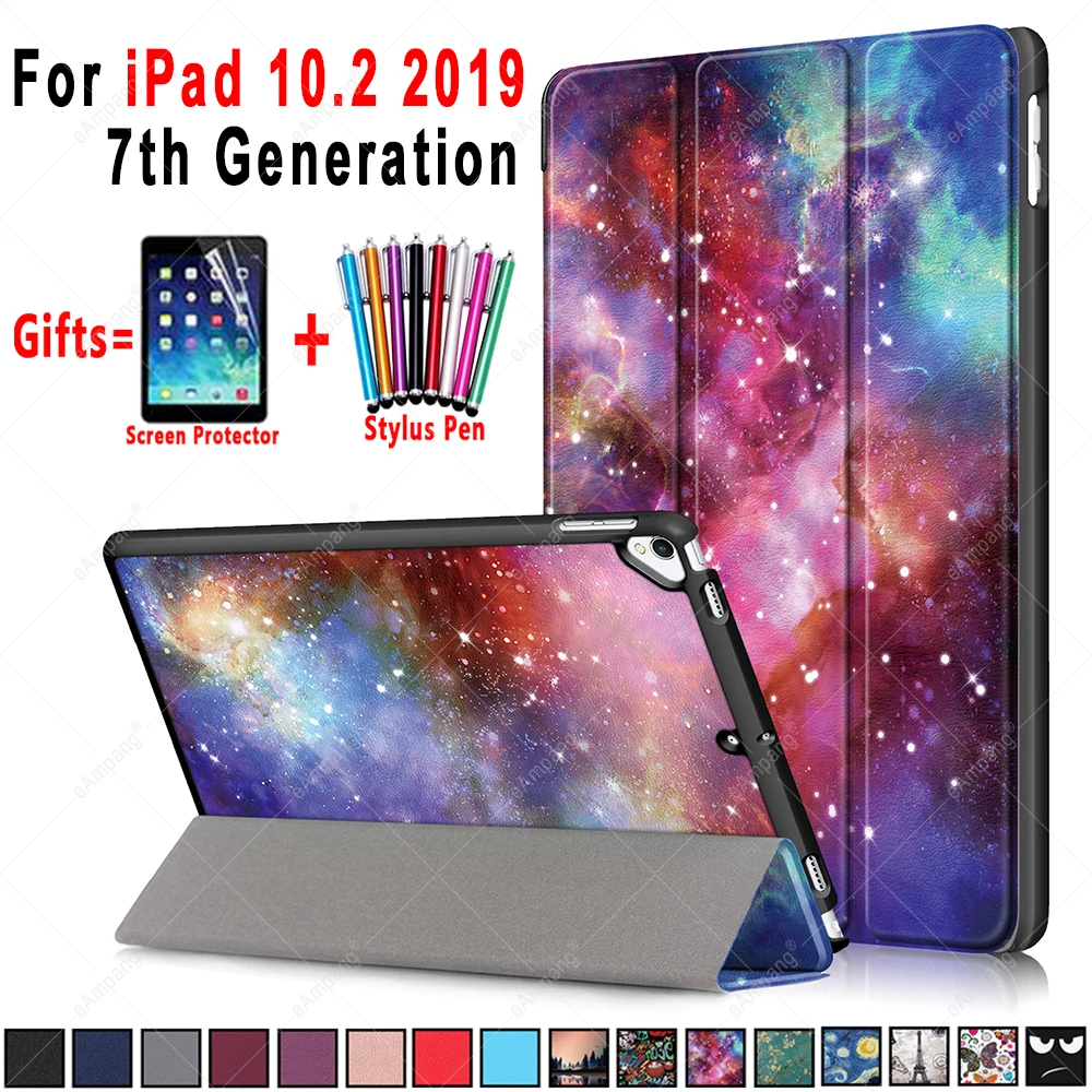 Умный чехол из искусственной кожи с функцией автоматического сна для iPad 10 2 2019 Apple