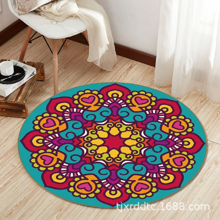 Beautiful Bohemian Style Printed Non-slip Round Rug Floor Mat Bedroom Living Room Home Decoration
Beautiful Bohemian Style Printed Non-slip Round Rug Floor Mat Bedroom Living Room Home Decoration