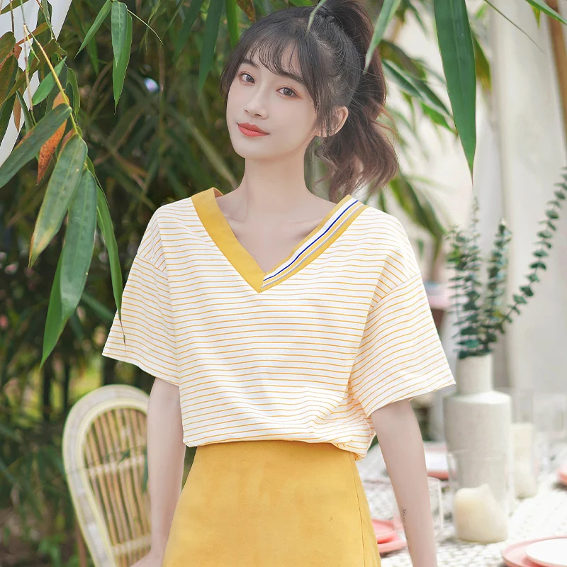 Summer 2020 short mint sleeve t shirt Women Top Garment
Summer 2020 short mint sleeve t shirt Women Top Garment