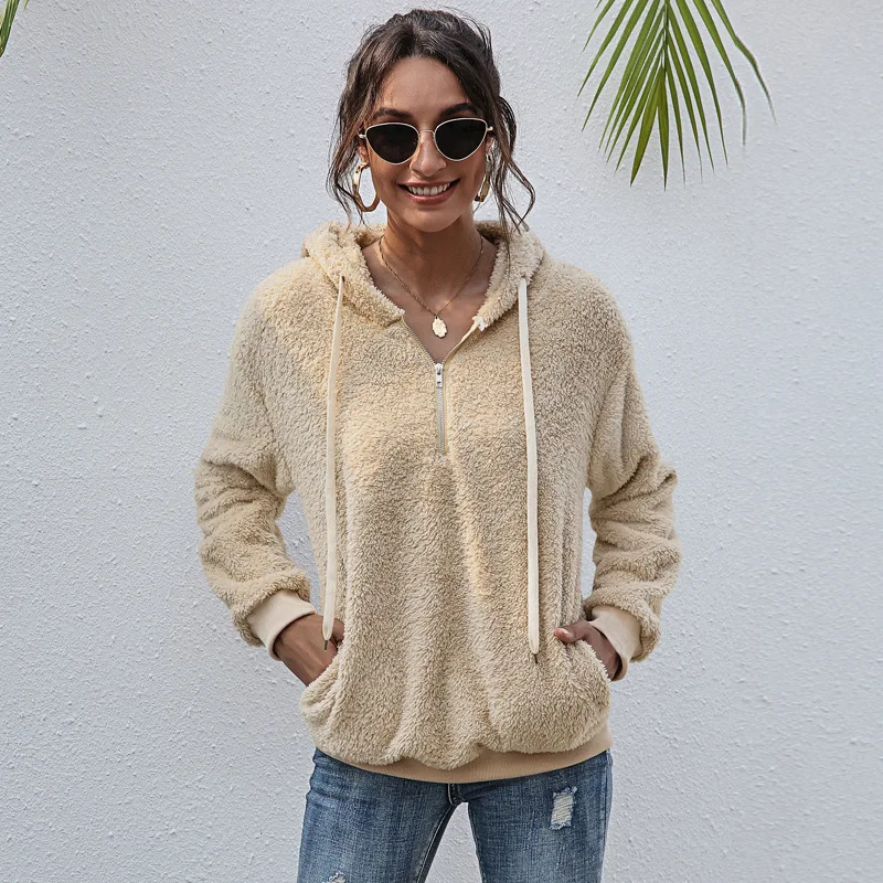 New Oversize Loose Plush Women's Hoodies Pullover Solid Long Sleeve Casual Warm Female Hooded Autumn Winter Fash Lady Sweatshirt
New Oversize Loose Plush Women's Hoodies Pullover Solid Long Sleeve Casual Warm Female Hooded Autumn Winter Fash Lady Sweatshirt