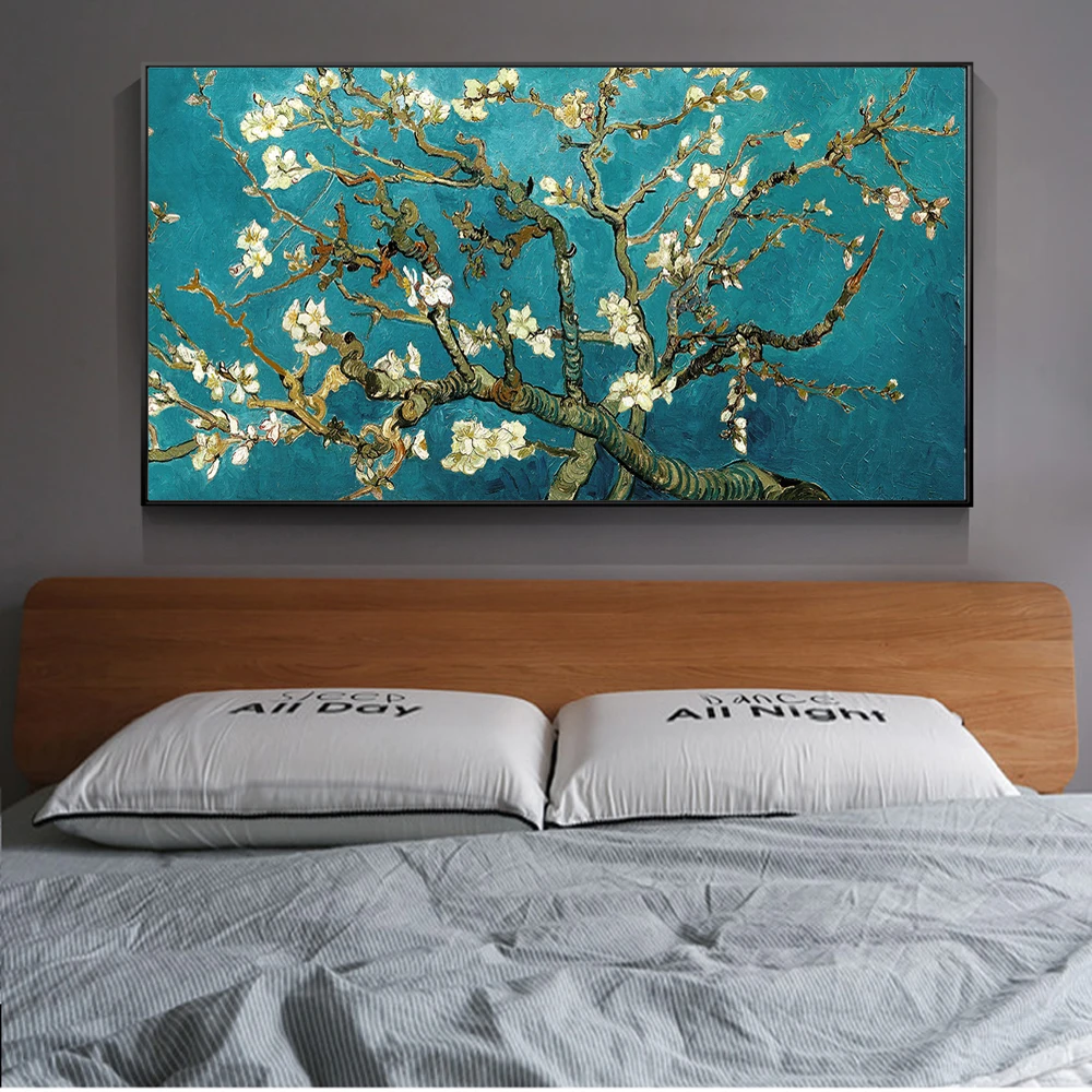

Almond Blossom Canvas Paintings by Van Gogh Impressionist Art Posters And Prints Van Gogh Flowers Art Pictures for Living Room