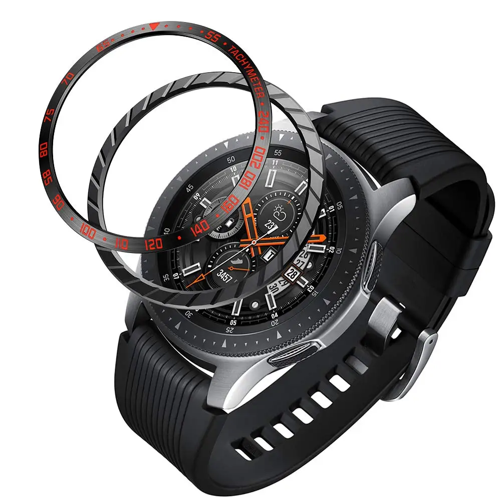 Обложка для Galaxy Watch 42 мм 46 мм/Gear Sport/Gear S3 Frontier, клейкое кольцо, защита от царапин из нержавеющей стали
Обложка для Galaxy Watch 42 мм 46 мм/Gear Sport/Gear S3 Frontier, клейкое кольцо, защита от царапин из нержавеющей стали