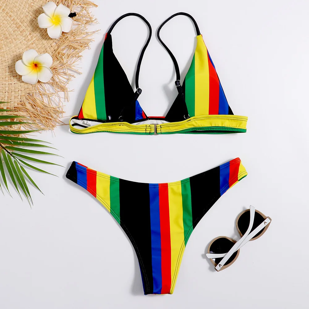 Striped Print Bikini 2021 Sexy Swimsuit Women Push Up Swimwear Brazilian Bathing Suit Summer Beach Wear Swimming Suit Bikini Set
Striped Print Bikini 2021 Sexy Swimsuit Women Push Up Swimwear Brazilian Bathing Suit Summer Beach Wear Swimming Suit Bikini Set