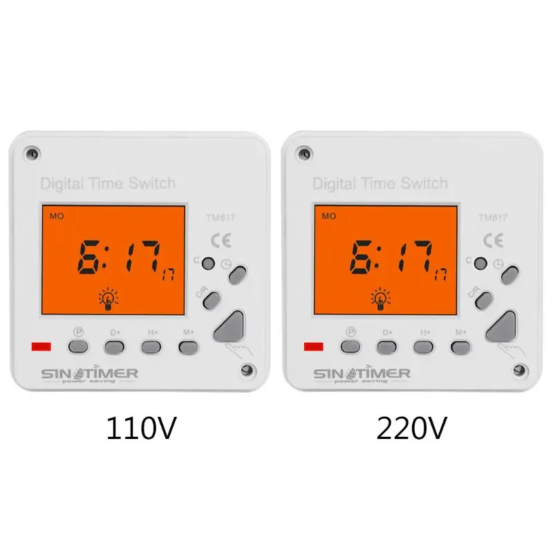AC 110V 220V 7 Days Weekly Digital Electronic Timer Large LCD Display Backlight Time Switch
AC 110V 220V 7 Days Weekly Digital Electronic Timer Large LCD Display Backlight Time Switch