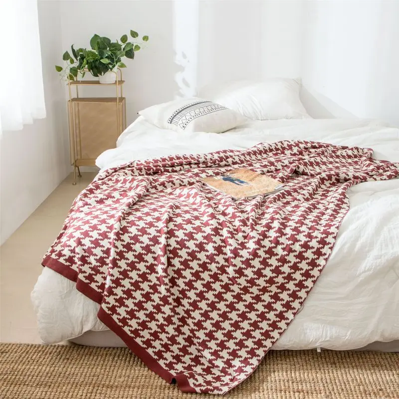 DUNXDECO Blanket Cotton Knitting Bedding Modern Geometric Swallow Gird Woven Air-condition Throw Sofa Bedding Blanket
DUNXDECO Blanket Cotton Knitting Bedding Modern Geometric Swallow Gird Woven Air-condition Throw Sofa Bedding Blanket