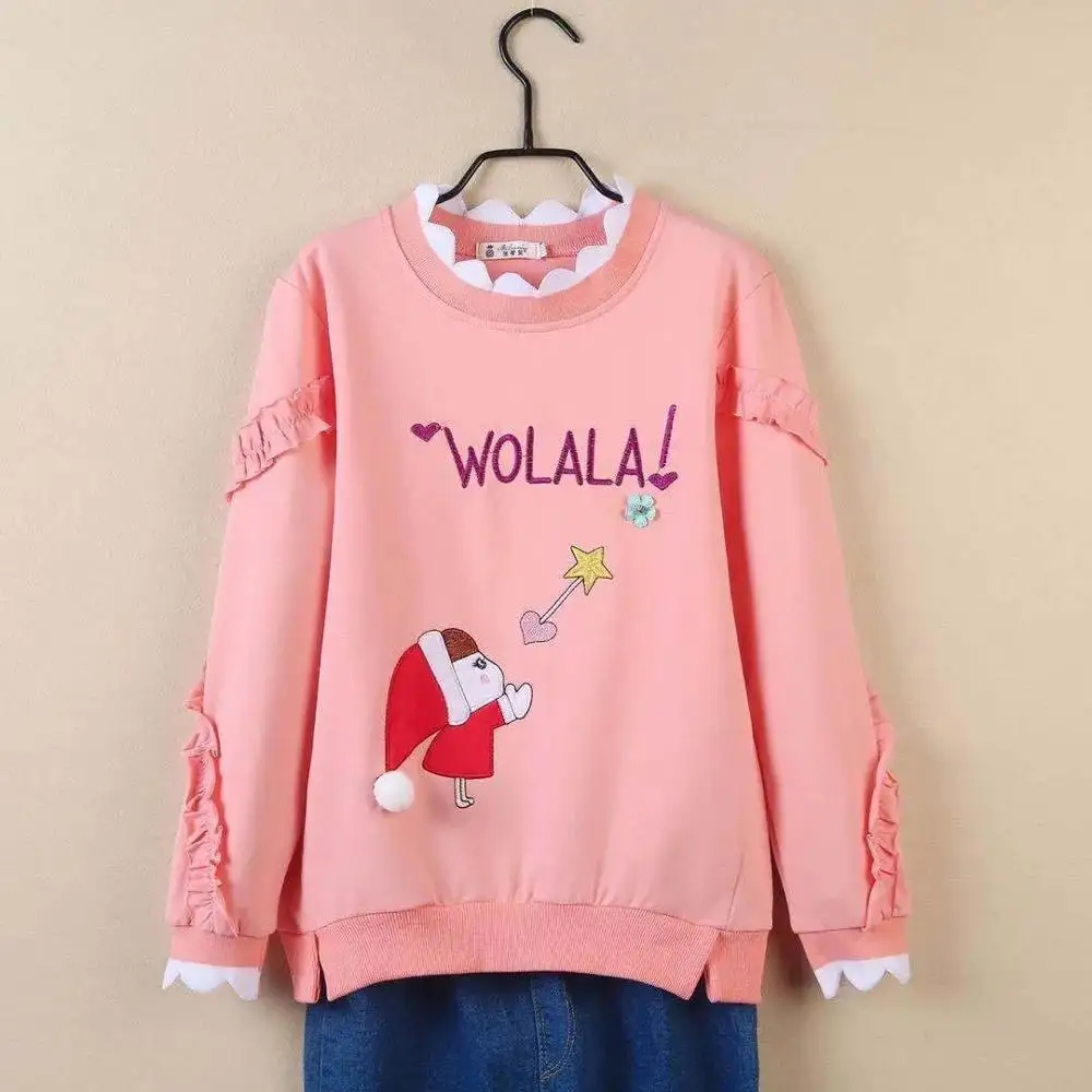 New Kids Girls Sweatshirts Autumn Cartoon Christmas Girl Print Pullover Outdoor Coat Cute Cotton Children Purple/pink/Yellow Top
New Kids Girls Sweatshirts Autumn Cartoon Christmas Girl Print Pullover Outdoor Coat Cute Cotton Children Purple/pink/Yellow Top