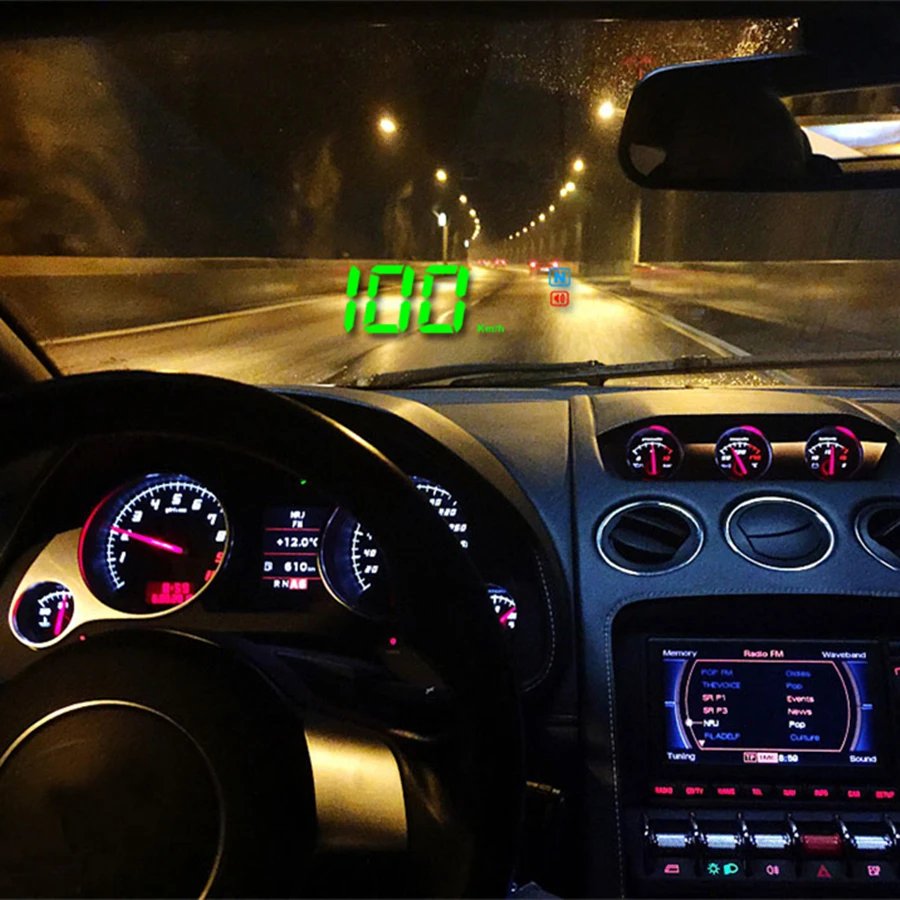 Universal Head Up Display Car HUD GPS Speedometer Speed Water Temp Digital Over Speed Alert Windshield Projector Auto Navigation
Universal Head Up Display Car HUD GPS Speedometer Speed Water Temp Digital Over Speed Alert Windshield Projector Auto Navigation